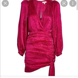 Ronny Kobo Fuchsia pink long sleeve dress